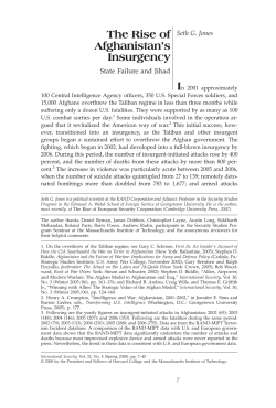 The Rise of Afghanistan`s Insurgency