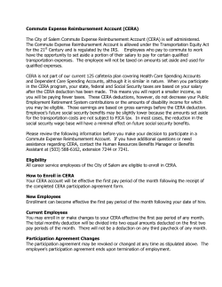 CERA Information - City of Salem Home