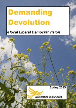 demanding devolution - Local Government Association