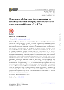 Measurement of charm and beauty production at central