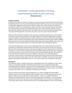 18 Initiative State Convening Meeting Summary