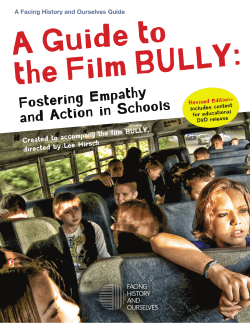 Guide to the Film BULLY - Facing History and Ourselves