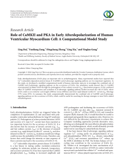 Role of CaMKII and PKA in Early Afterdepolarization of Human