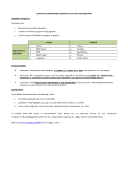 Community Garden Edibles Competition 2017