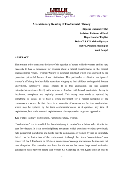 A Revisionary Reading of Ecofeminist Theory