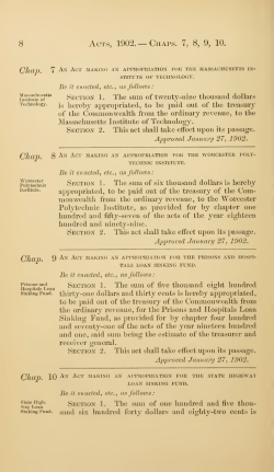 Acts and resolves passed by the General Court