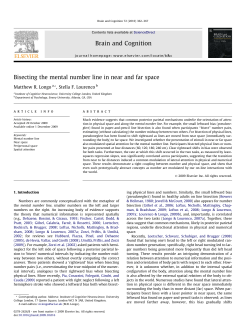 Bisecting the mental number line in near and far space