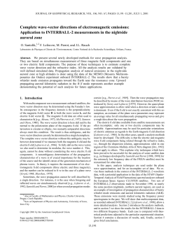 Complete wave-vector directions of