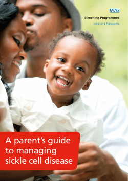 A parent`s guide to managing sickle cell disease