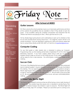 9-2-16 Friday Note - Montessori School of East Orlando