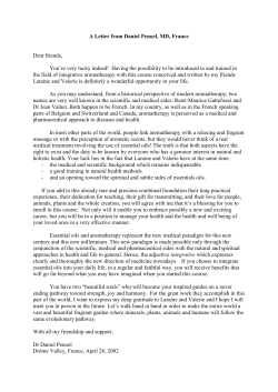 Read Dr. Penoel`s enthusiastic letter of recommendation