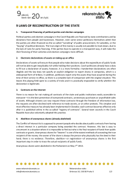 9 laws of reconstruction of the state