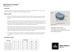 Firth Sedona Stone DIY Info Sheet PDF 178 KB