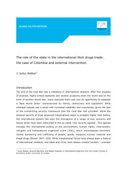 The role of the state in the international illicit drugs trade: the case of
