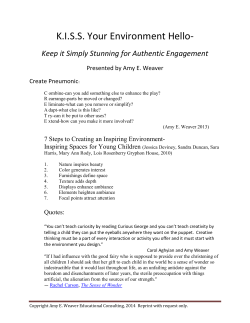 KISS Your Environment Hello