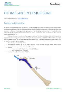 hip implant in femur bone