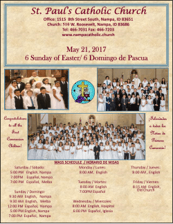 May 21 - St. Paul`s Catholic Church