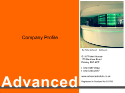 Brochure - Advanced Refurbishment Contracts Ltd