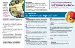 Low-Cholesterol, Low-Triglyceride Diets