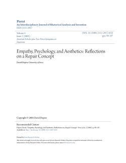 Empathy, Psychology, and Aesthetics