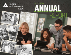 2013-14 Annual Report - Junior Achievement USA