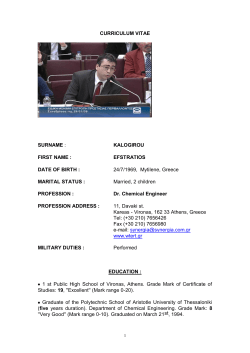 CURRICULUM VITAE - Columbia Engineering