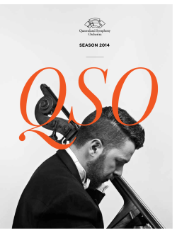 SEASON 2014 - Queensland Symphony Orchestra