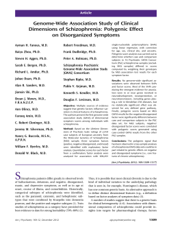 Genome-Wide Association Study of Clinical Dimensions of