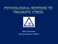 Psychological Response to Traumatic Stress