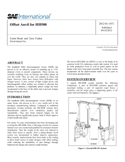 Offset Anvil for HH500
