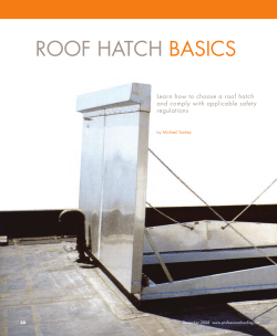 ROOF HATCH BASICS