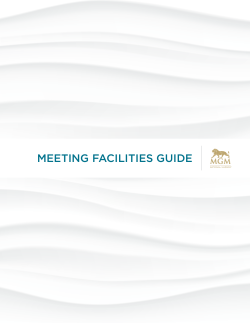 MGM National Harbor Meeting Facilities Guide