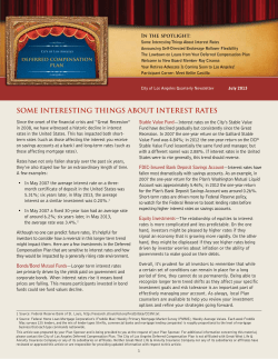 SOME INTERESTING THINGS ABOUT INTEREST RATES