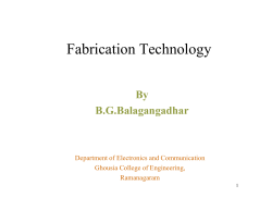 Fabrication Technology