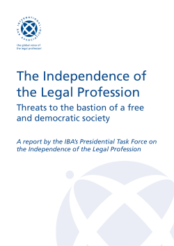 The Independence of the Legal Profession