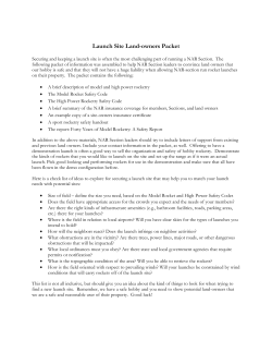 Launch Site Land-owners Packet - National Association of Rocketry