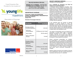 Description of Coverage - Young Life Expeditions