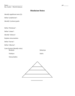 Hinduism Guided Notes