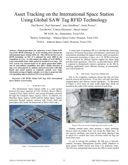 Asset Tracking on the International Space Station Using Global SAW