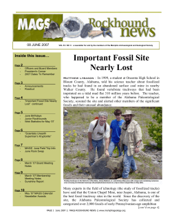 RockNews0607 - Memphis Archaeological and Geological Society