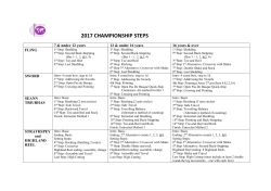 2017 CHAMPIONSHIP STEPS