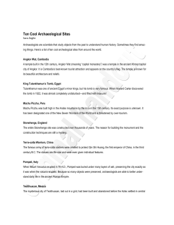 Ten Cool Archaeological Sites