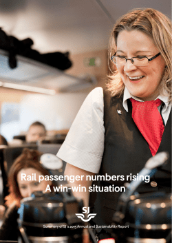 Rail passenger numbers rising A win-win situation