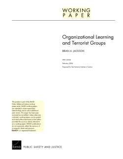 Organizational Learning and Terrorist Groups