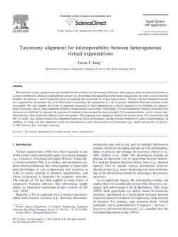 Taxonomy alignment for interoperability between heterogeneous
