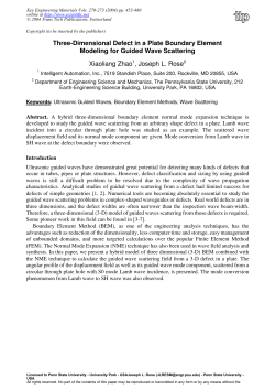 Three-Dimensional Defect in a Plate Boundary