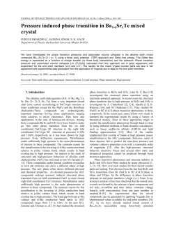 Pressure induced phase transition in Ba1