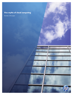 Five myths of cloud computing