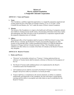 Edits and Comments by Bette Morris and Stan Teeter prepared in