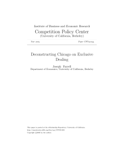 Deconstructing Chicago on Exclusive Dealing